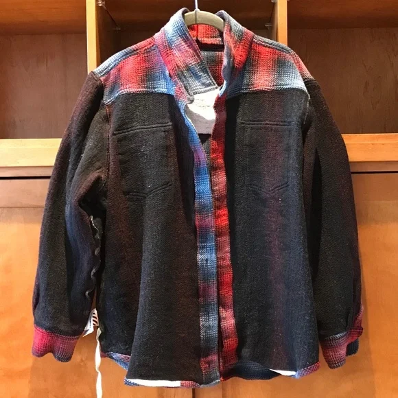 OFF-WHITE PLAID ARROWS-PRINT BLANKET SHIRT - Picture 4 of 16